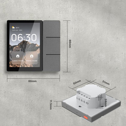 CCP-S05-EU 3.5 inch HD Display Graffiti Smart Home Switch, Mini Smart Central Control Panel