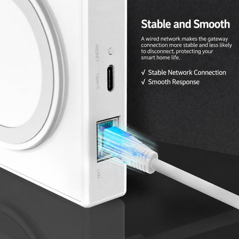 MZHUB Tuya Smart Home Matter Protocol Wired Smart Gateway Compatible with ZigBee