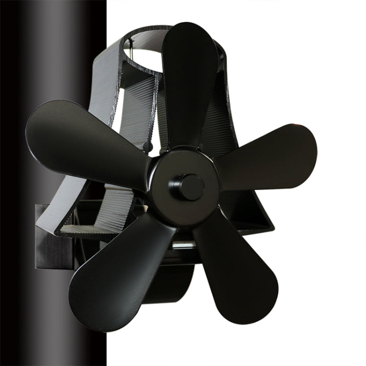 YL-106 5-Blade High Temperature Aluminum Heat Powered Fireplace Stove Fan, YL-106 (Black), YL-106 (Bronze), YL-106 (Grey), YL-106 (Gold), YL-106 (Rose Red), YL-106 (Silver), YL-106 (White)