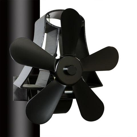 YL-106 5-Blade High Temperature Aluminum Heat Powered Fireplace Stove Fan, YL-106 (Black), YL-106 (Bronze), YL-106 (Grey), YL-106 (Gold), YL-106 (Rose Red), YL-106 (Silver), YL-106 (White)
