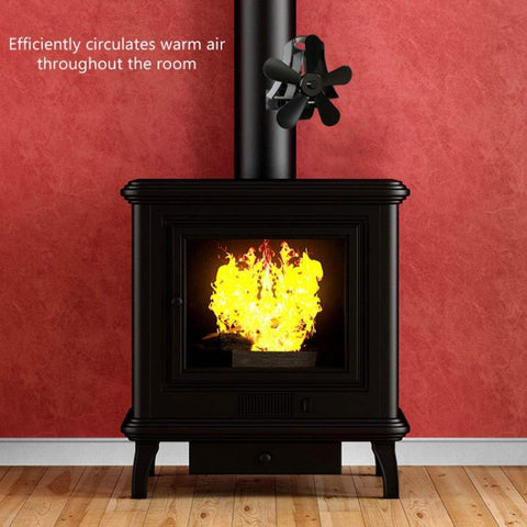 YL-106 5-Blade High Temperature Aluminum Heat Powered Fireplace Stove Fan, YL-106 (Black), YL-106 (Bronze), YL-106 (Grey), YL-106 (Gold), YL-106 (Rose Red), YL-106 (Silver), YL-106 (White)