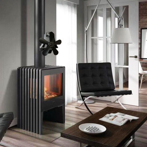 YL-106 5-Blade High Temperature Aluminum Heat Powered Fireplace Stove Fan, YL-106 (Black), YL-106 (Bronze), YL-106 (Grey), YL-106 (Gold), YL-106 (Rose Red), YL-106 (Silver), YL-106 (White)