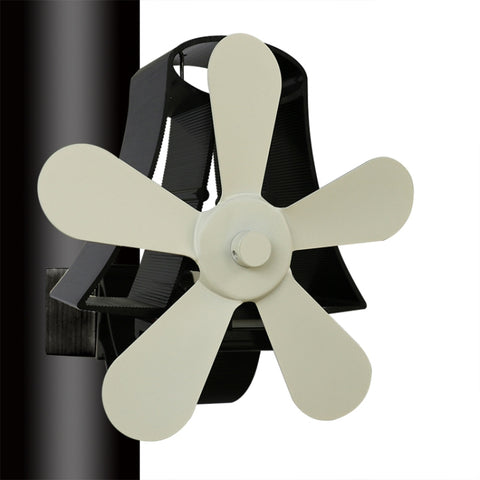 YL-106 5-Blade High Temperature Aluminum Heat Powered Fireplace Stove Fan, YL-106 (Black), YL-106 (Bronze), YL-106 (Grey), YL-106 (Gold), YL-106 (Rose Red), YL-106 (Silver), YL-106 (White)