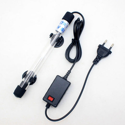 220V 9W UV Ultraviolet Algae Disinfection Fish Tank Lamp, EU Plug, 9W EU Plug