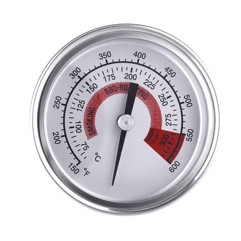 Stainless Steel Oven Thermometers BBQ Smoker Pit Grill Bimetallic Thermometer Temp Gauge Cooking Tools with Dual Display & Anti-fog Glass, WSS-411