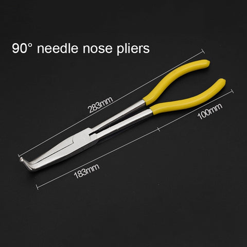 11 Inch Multi-function 90 Degree Bending Needle-nosed Pliers Hand Tool, 90 Degree Bending