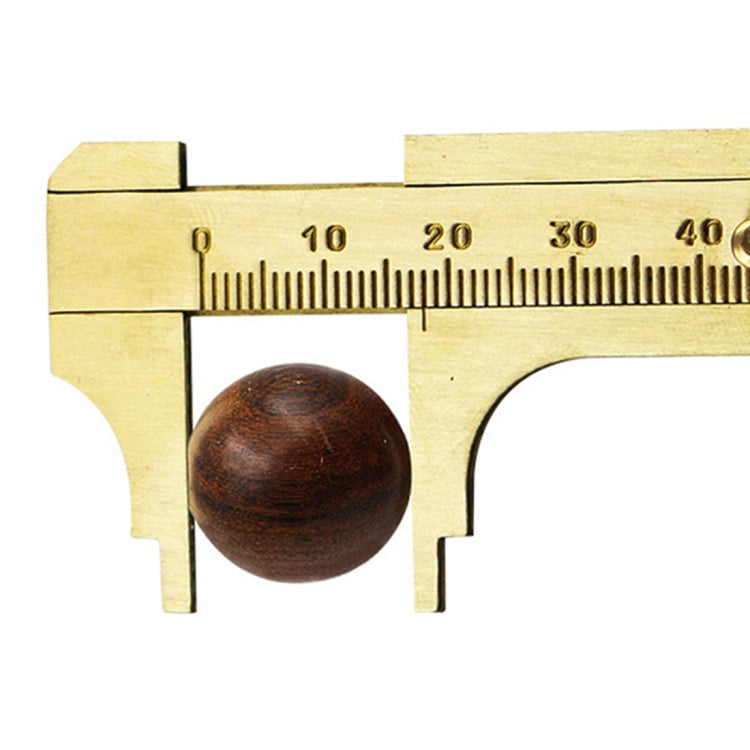 Portable Mini Brass Sliding 100mm Gauge Vernier Bead Jewelry Measuring Caliper, 100mm