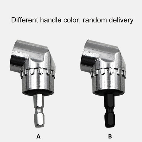 105 Degree Right Angle Drill Driver Bit Extension Power Drill Tool 7mm Hex Magnetic Power Screwdriver Socket Adaptor, Short Type, Long Type