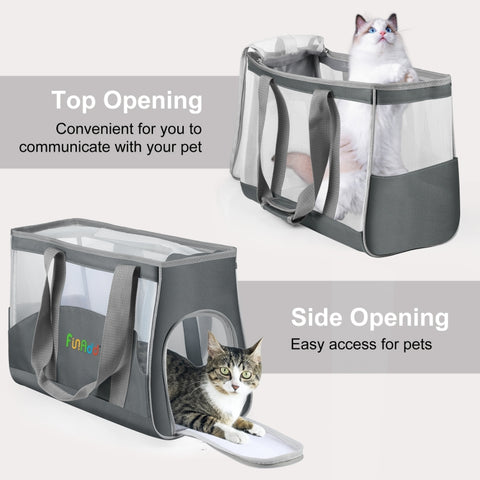 FUNADD Portable Breathable Pet Bag Outdoor Shoulder Tote Bag, Breathable Pet Bag