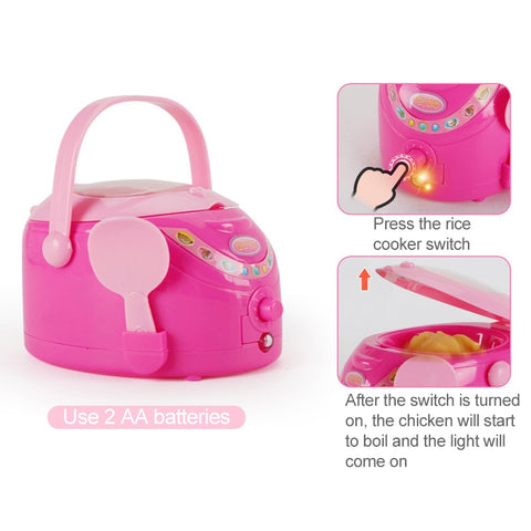 Mini Rice Cooker Pretend Play Children Simulation Appliances Toys, 3672
