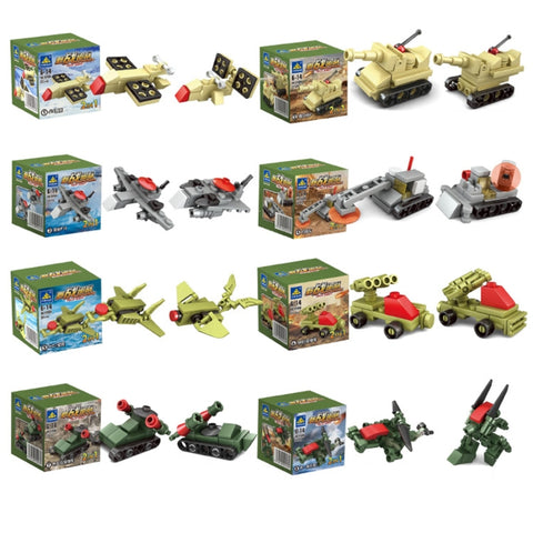 8 in 1 KAZI Field Forces Children DIY Enlightenment Assembled Building Blocks Educational Intelligence Toy, GPT6074A, GPT6074B
