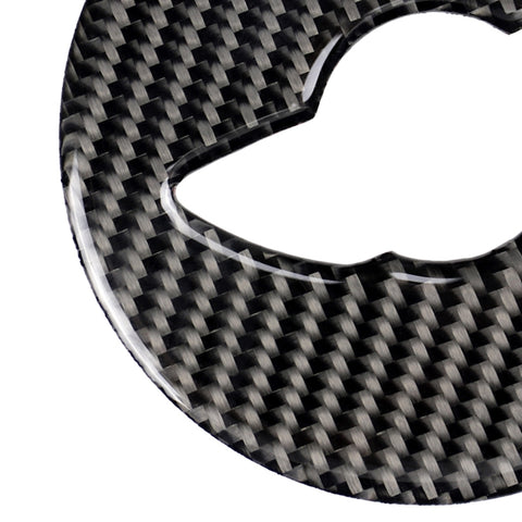 Car Steering Wheel F Chassis Logo Carbon Fiber Decorative Sticker for BMW Mini Cooper F55 / F56 / F60 / Countryman F60, For BMW MINI R56