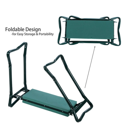 Folding Stainless Steel Garden Stool Knee Pads, Stool