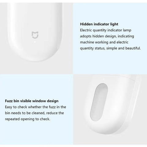 Original Xiaomi Mijia Mini Portable Shaver Wool Ball USB Charging Hair Remover Electric Lint Trimmer, Lint Remover 1