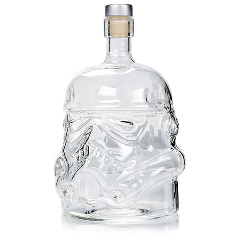 Glass Bottle Wine Pot Decanter Transparent Crystal Vodka Flagon Gift, Capacity: 650ml, Glass Bottle