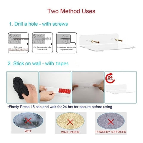 YX005 2 / Pack Acrylic Wall Hanger Holder, YX005