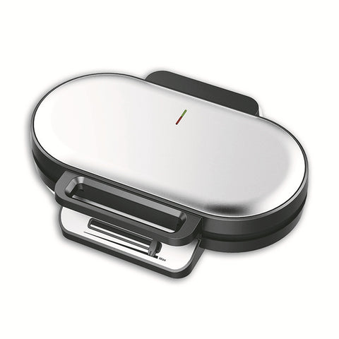 Household Waffle Maker Toaster Double Dish Heating Mini Breakfast Machine Sandwich Electric Cake Baking Machine, EU Plug