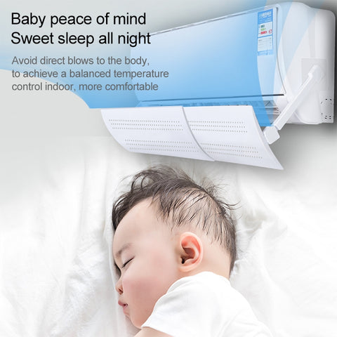 Bedroom Wall-Mounted Baby Universal Anti-Straight Blowing Air Conditioning Windshield Wind Deflector Shroud, S Three Board Version, S Three Board Version