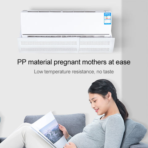 Bedroom Wall-Mounted Baby Universal Anti-Straight Blowing Air Conditioning Windshield Wind Deflector Shroud, Glossy Surface Version, Glossy Surface Version