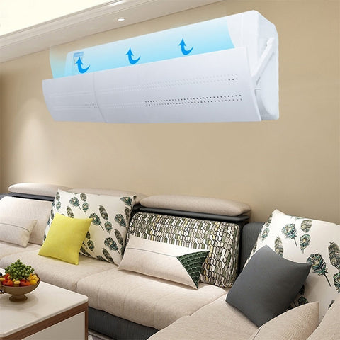 Bedroom Wall-Mounted Baby Universal Anti-Straight Blowing Air Conditioning Windshield Wind Deflector Shroud, Glossy Surface Version, Glossy Surface Version