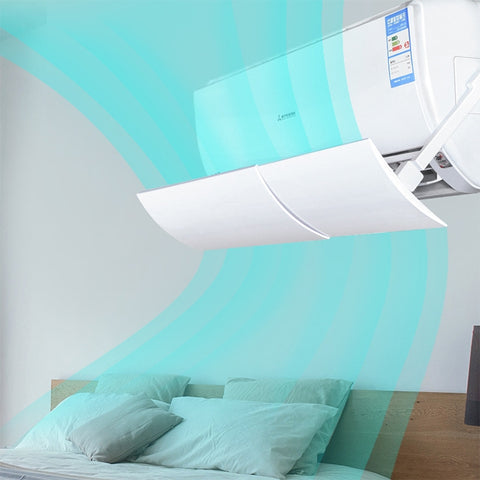 Bedroom Wall-Mounted Baby Universal Anti-Straight Blowing Air Conditioning Windshield Wind Deflector Shroud, Glossy Surface Version, Glossy Surface Version