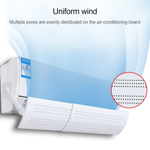 Bedroom Wall-Mounted Baby Universal Anti-Straight Blowing Air Conditioning Windshield Wind Deflector Shroud, Thickened Version, Thickened Version