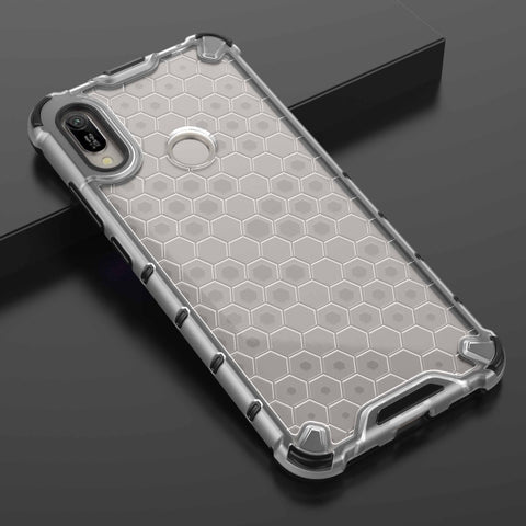 Honeycomb Shockproof PC + TPU Case for Huawei Y6(2019), For Huawei Y6(2019)