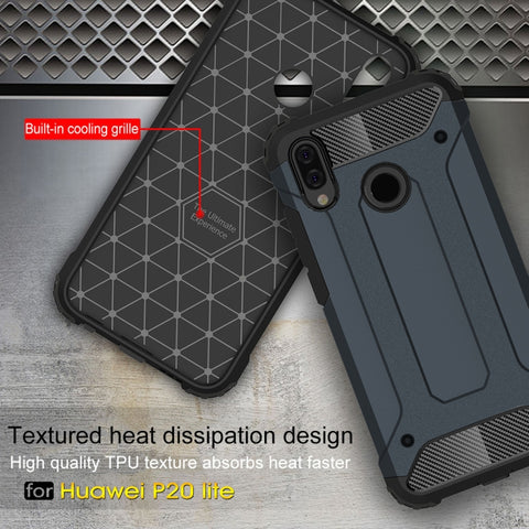 For Huawei  P20 Lite Full-body Rugged TPU + PC Combination Back Cover Case , For Huawei P20 Lite, Huawei P20 Lite