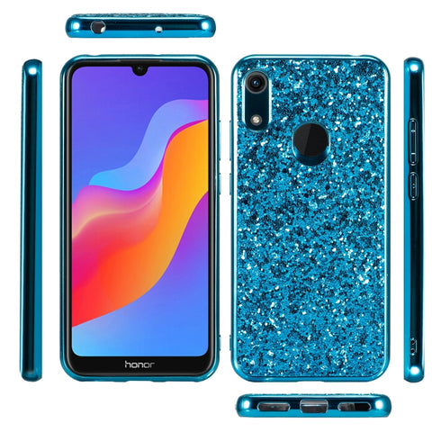 Glittery Powder Shockproof TPU Case for Huawei Honor Play 8A, For Huawei Honor 8A