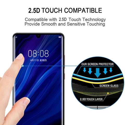 Edge Glue 3D Full Screen Tempered Glass Film for Huawei P30 Pro, For Huawei P30 Pro(1 PC)