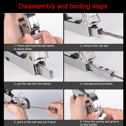 Nail Gun U Type / T Type / Door Type Nail Universal Nailer, Nailer, With Handle Case, With 1000 PCS Nails, With Handle Case & 1000 PCS Nails