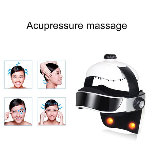 Electronic Air Pressure Head Massager, Relaxed Music Helmet Massager, US Plug, HC06285, HC06285EU, HC06285UK