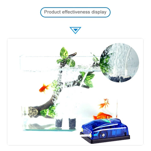 SOBO SB-348A 5W Double Outlets Adjustable Flow Aquarium Air Pump Fish Tank Oxygen Air Pump, 5W  Double Outlets