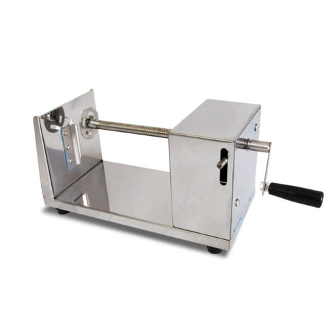 Stainless Steel Manual Spiral Tornado Tower Hand Shake Potato Rotary Chips Twister Slicer Cutter, Hand Shake