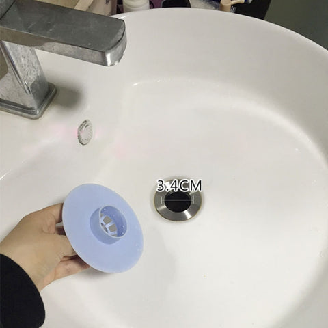 2 PCS Silicone Drain Stopper Deodorant Sink Bathtub Floor Drain Protector