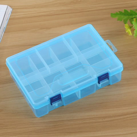 Double layer 8 Slots Plastic Jewelry Box Organizer Storage Container with Adjustable Dividers, 8 Slots (Pink), 8 Slots (Blue), 8 Slots (Purple), 8 Slots (White)