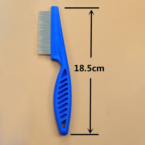 5 PCS Pet Cats Dogs Supplies Combs Fine Toothed Stainless Steel Needle Fleas Removal Combs, Length: 18.5cm, Length: 18.5cm, Blue, Length: 18.5cm, Purple, Length: 18.5cm, White