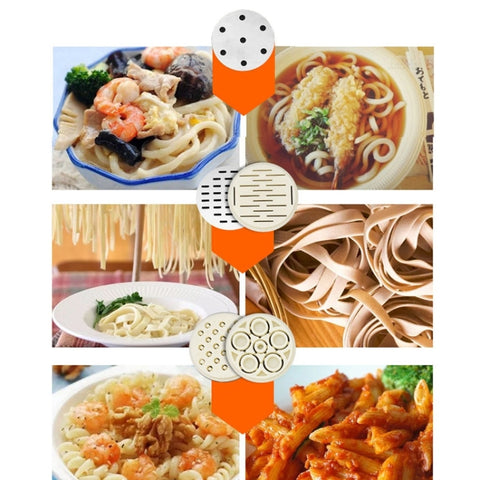 4 Molds Household Manually Small Stainless Steel Pressing Style Handhold Noodle Machine, 4 Molds
