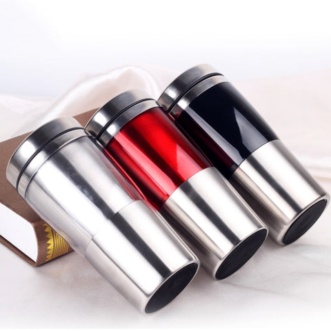 430ml  Double Insulated Stainless Steel Mug In-Car Using Business Water Bottle