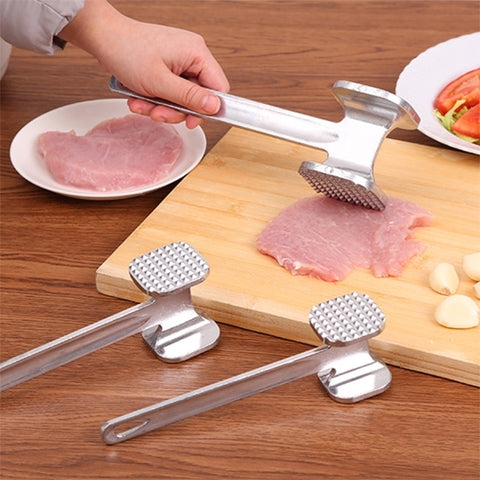2 PCS Aluminum Alloy Loose Tenderizers Meat Hammer Steak Pork Kitchen Tools, Middle Size: 5.0 x 22.5cm, Middle Size: 5.0 x 22.5cm