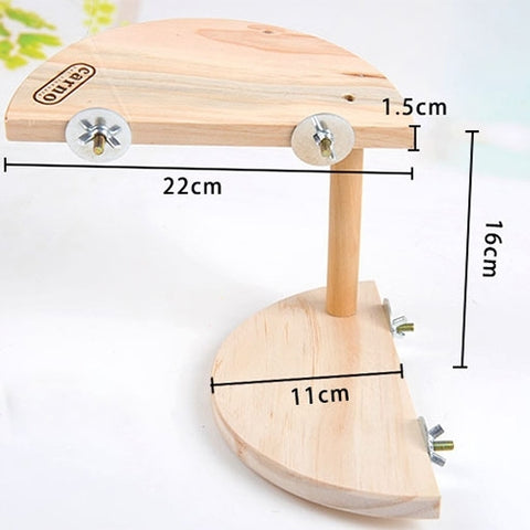 Pet Wooden Two Layers Wood Hamster Footplate Springboard Hamster Small Pets Pedal Toys, Two Layers Footplate