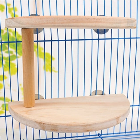 Pet Wooden Two Layers Wood Hamster Footplate Springboard Hamster Small Pets Pedal Toys, Two Layers Footplate