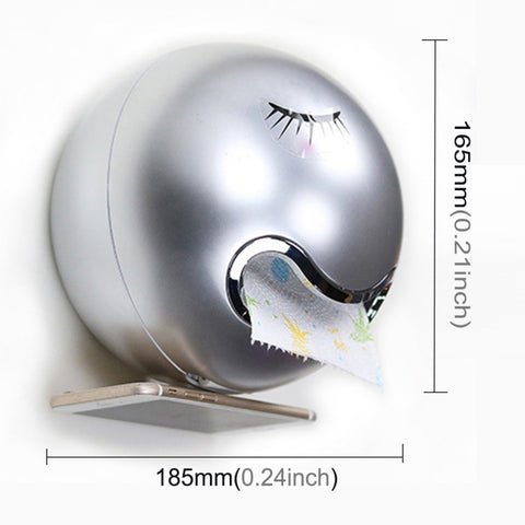 Creative Tryitgo Expressions Pattern Bathroom Waterproof Toilet Paper Tray Tissue Holder, Size: 16.5*18.5cm