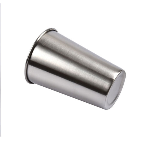 180ml Single Wall Electropolished Stainless Steel Brief Wine Cup(Silver), 180ml