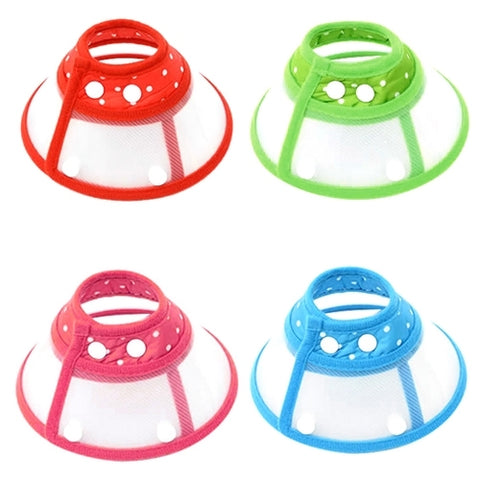 Elizabeth Pet Collar Headgear Ruff Funnel Cover Anti Bite Lick Safety Practical Neck Protective, Size: L, Suitable for Neck 26-30cm, Size: L, Size: L Green