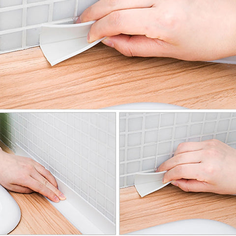 PE Kitchen and Bathroom Waterproof and Mildew Proof tape  Size:60mm x 3.35m, Mildew Proof tape