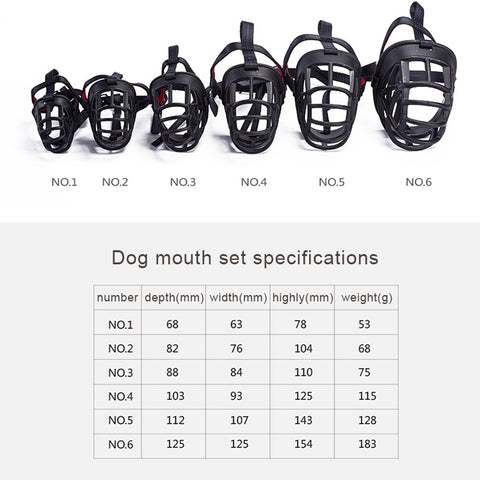 Dog Muzzle Prevent Biting Chewing and Barking Allows Drinking and Panting, Size: 8.2*7.6*10.4cm, Size: 8.2*7.6*10.4cm