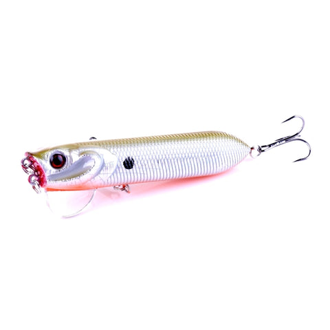 HENGJIA Artificial Fishing Lures Popper Bionic Fishing Bait with Hooks, Length: 9.5 cm, Random Color Delivery, Length: 9.5 cm