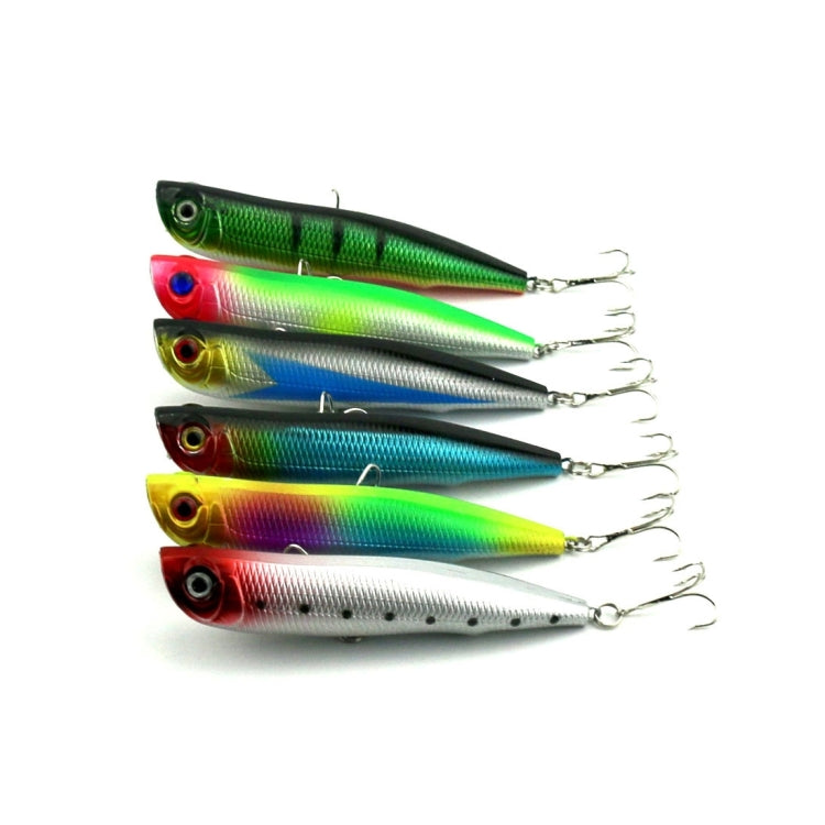 HENGJIA Artificial Fishing Lures Popper Bionic Fishing Bait with Hooks, Length: 10.5 cm, Random Color Delivery, Length: 10.5 cm