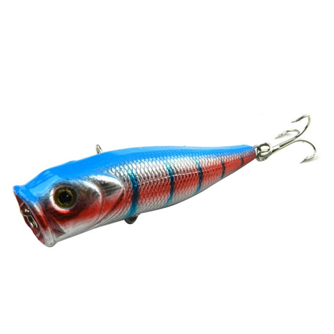 HENGJIA Plastic Artificial Fishing Lures Popper Bionic Fishing Bait with Hooks, Length: 9 cm, Random Color Delivery, Length: 9 cm